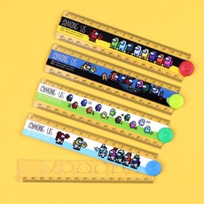어몽어스 30cm 스마트 접자 1개 랜덤 15cm자 겹자 필기구 초등학생 단체선물
