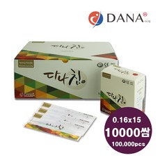 [한의장터] 다나침 일회용 스프링침 10000쌈 (100000pcs) 멸균침 한방침, 0.16  x 15