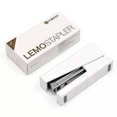 Kaco LEMO Stapler 246 266 with 100pcs Staples for Paper Office School, 하얀