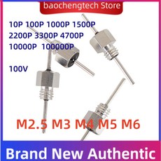 4700pf 10 103 캐패시터 M2 5 간섭 피드 1000pF 100pf 2200pf 개 102 M4 M3 3300pf 방지 메트릭 M5 필터 pf 100V 스루, M4 10PC, 1000P 100V