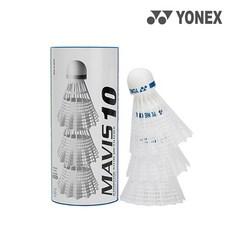 요넥스 배드민턴셔틀콕 마비스10 화이트 나일론셔틀콕 3입