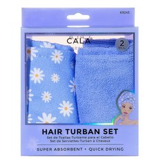CALA 헤어 터번 세트, 1개, (Daisy / Lavender)