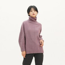 3248 홀가먼트 볼륨 하이넥 라쿤 니트
