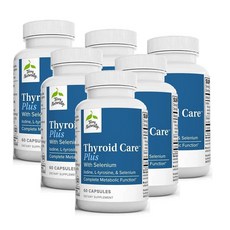 테리 내추럴리 싸이로이드 케어 요오드 플러스 셀레늄 캡슐 Terry Naturally Thyroid Care Plus Selenium, 6개, 60정
