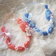 [바보사랑]사탕 목걸이 킨더조이 재롱잔치 졸업식 마이쮸 핑크