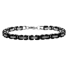 실버사각체인팔찌