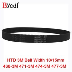 Arc HTD 3M 타이밍 벨트 C 468 471 474 477 너비 6 25mm 톱니 157 158 159 HTD3M 동기 풀리, 2 개, 6mm, 477mm teeth 159, 2개