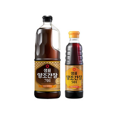 샘표 양조간장701 1.7L + 양조간장 501 500ml, 2.2L, 1세트