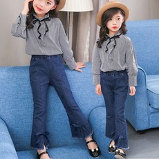 여아데님팬츠레이스