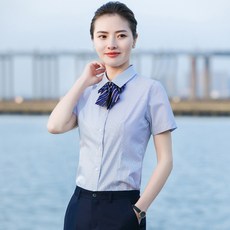 KORELAN전문 셔츠 긴팔 반팔 남녀공용 아이언 프리 비즈니스 셔츠 작업복 정장 정장 맞춤 자수 LOGO