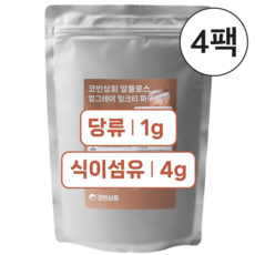 코빈 제로슈가 저당 얼그레이 밀크티, 4개, 1개입, 500g