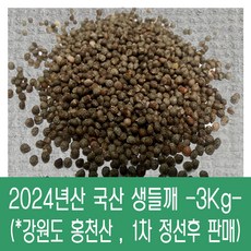 [다온농산] 국산 생들깨 -3Kg- <강원도 홍천산> 지퍼백 포장, 1개
