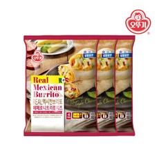 오뚜기 리얼 멕시칸 브리또 페페로니트리플치즈 500g(125gx4) x 3개, 500g