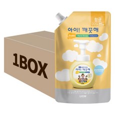 아이깨끗해 순 파우더 리필600ml 8개 대용량 핸드워시, 8개1박스
