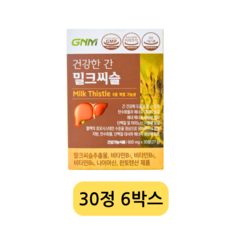 GNM 자연의품격 건강한 간 밀크씨슬, 6정, 30개