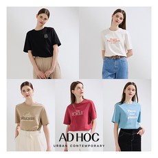 [애드혹] AD HOC 24SS 여성 아트웍 반팔 티셔츠 5종