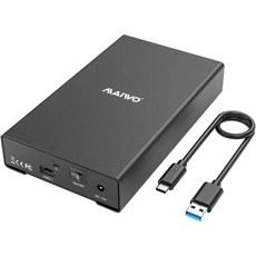  2.5 3.5인치 SATA SSD HDD용 MAIWO 외장 하드 드라이브 인클로저 USB, 1 Bay - USB3.1 10Gbps, 1개 