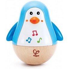 Hape Penguin 뮤지컬 Wavbler 형형색색의 흔들림 멜로디 펭귄 롤리 폴리 장난감 for Kids 6개월+ 멀티