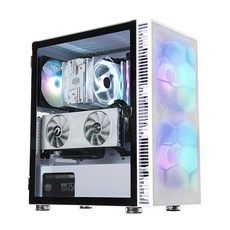 대양케이스 H230 AUTO RGB 강화유리 (화이트), 단일상품