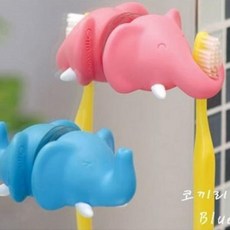 코끼리칫솔꽂이 욕실세면용품걸이 칫솔치약정리, BS-노랑