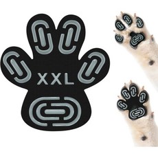 Runpaws 고양이 발바닥 보호제 시니어 반려견을 위한 미끄럼 방지 반려견 발 보호 패드 하드우드 바닥의 접착 강력한 견인력을 갖춘 필수품 그립퍼 12세트 48개 XXL Q1, 12개
