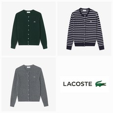 매장정품 라코스테 LACOSTE 24FW 여성 케이블 크루넥 가디건 AF091E-54N 445152