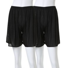 캐리루시 인견 무지 와이드 속바지 2p