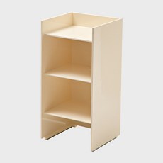 모던 심플 거실 소파 베젤 수납장 콘솔 수납장 욕실 선반 투명 수납장, 크림색 삼중직