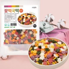 꽃 떡국떡 오색떡국 꽃모양 떡국떡, 1개, 500g