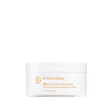 박사. dennis gross drx 여드름 제거 패드 여드름 지성 피부 막힌 모공 염증 용 45 가지 트리트먼트, One Color, One Size