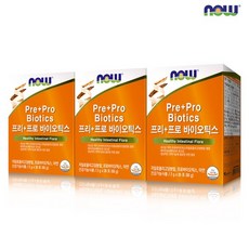  나우푸드 프리+프로+포스트바이오틱스 3박스, 3개, 60g 