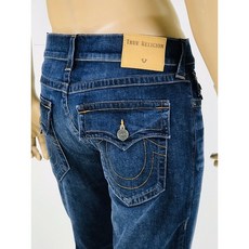 [해외]남자명품트루릴리젼청바지 ITALIAN Fabric True Religion Men Jeans Ricky 32 33 34 36 38 Blue Super Straight