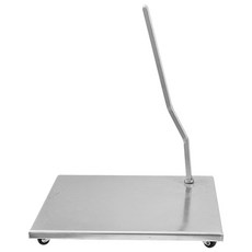 FRP 마네킹 전신발판 (사각:크롬바퀴), (38cmx41cm)