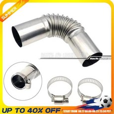 클램프 공기 디젤 주차 히터 배기 파이프 커넥터 튜브 Webasto 히터용 엘보 24mm, 1개