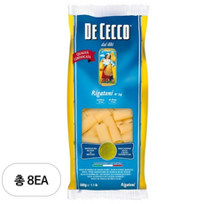 데체코 통밀 메찌 리가토니 스파게티면, 8개, 500g
