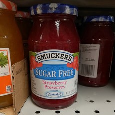 Smucker's (미국마트) 1+1+1 무설탕 딸기잼 361g Sugar Free Strawberry Preserves Jam 12.75oz, 3개