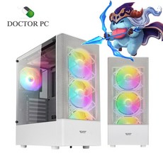 닥터PC 조립컴퓨터 게이밍 조립PC 데스크탑 본체, 14. 12100F+1660Super+8G, 화이트 - 12100f