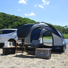 어반사이드 Protect 3 플러스 캠핑 도킹쉘터 차박 텐트, 그레이 + 네이비