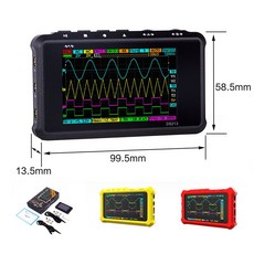 멀티미터 오실로스코프 디지털 미니 포켓 USB LCD 디스플레이 케이스 DS213 100 MSS 4 채널, 3)yellow Silicone Case