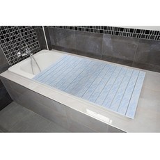 아쿠아씰 욕조 덮개 반신욕 거치대 접이식 플라스틱 트레이 블루쉘 가로 77cm x 세로선택, 1개, 세로사이즈 118cm