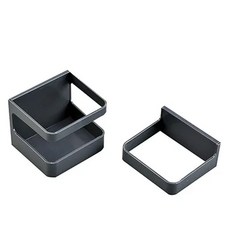 우산 거치대 보관 정리함 꽃이 벽걸이형 걸이 배수 랙 멀티 플라스틱 욕실 버킷, [03] black, 1개