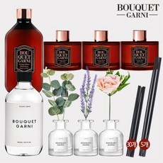 [부케가르니]디퓨져 풀세트(500ml 2종+ 200ml 3종 + 리필공병3+리드스틱38개), 단일상품_