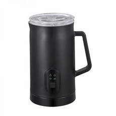커피 우유 거품기 자동 믹서 스테인리스 스틸 가열 스티머 4 in 1 쿠커 110V 220V, 영국, Black, 2.Black