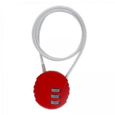4x오토바이 헬멧 잠금 장치 사이클링 잠금 장치 범용 미니 배낭 레드, 빨간색, 40mmx12mmx38mm, 아연 합금