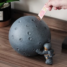 우주 비행사 돈 캔은 창조적 인 성인 어린이 가정용 저금통 우주인 작은 장식 장식 우주 비행사 저장 탱, 단일상품