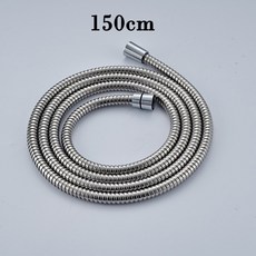 크롬 스퀘어 초박형 샤워 헤드 광택 암 욕실 호스 교체 8 인치 10 12 38cm 150cm, [10] 150cm shower hose