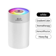 가정용 탁상용 야광 가습기 소형 물 보충 스프레이 공기 USB 자동차 휴대용 야간 조명 260ml, [01] WHITE, 01 White