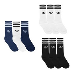 아디다스 크루 삭스 양말 3개입 3종택1, 03_S21489:4346(270-295)