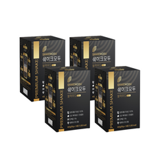 쉐이크모두 국산 블랙푸드 420g(30g x 14포) 서리태 맥주효모 선식 단백질쉐이크, 420g, 4개
