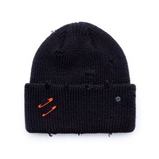 블랙블론드 BBD Ripped Custom Long Beanie (Black)